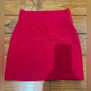 (915)+BODYCON RED SKIRT+